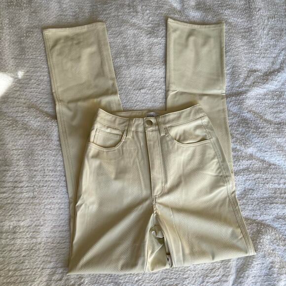 Ivory leather pants new - Picture 1 of 4